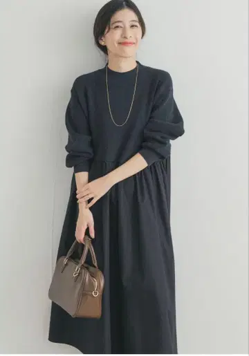 택 포함 새상품 니트 도킹 원피스