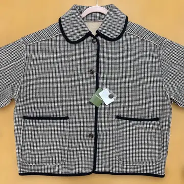 프릭스스토어 카라 부착 리버서블 체크 보아 자켓 프리 사이즈