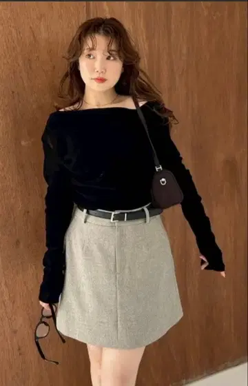 FRAY.ID 전개 미니 스커트