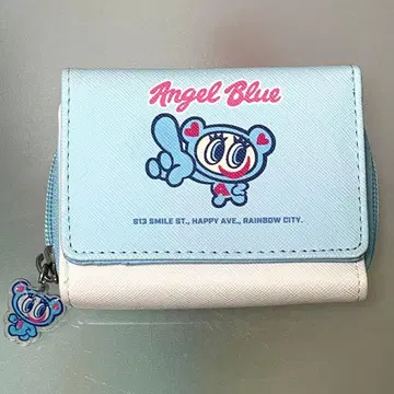 나루미야 엔젤블루 3단 폴더형 지갑