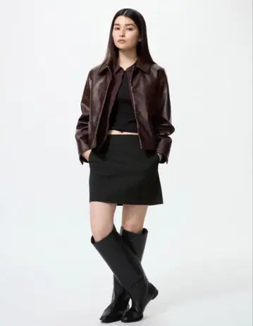 UNIQLO 블랙 스코트 M 사이즈