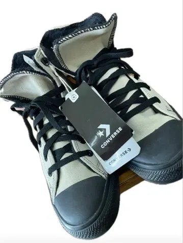 한국 CONVERSE ALL STAR 베이지 하이컷 스니커즈