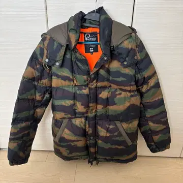 X-LARGE 카모플라쥬 다운 자켓 L