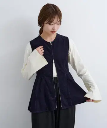 [미사용 택 포함] B Kastane 코듀로이 뷔스티에 페플럼 1212N