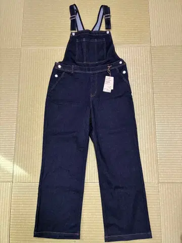무인양품 스트레치 데님 오버롤 XL