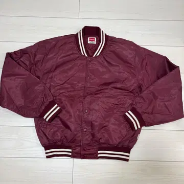 Hanes 버건디 바시티 자켓 L