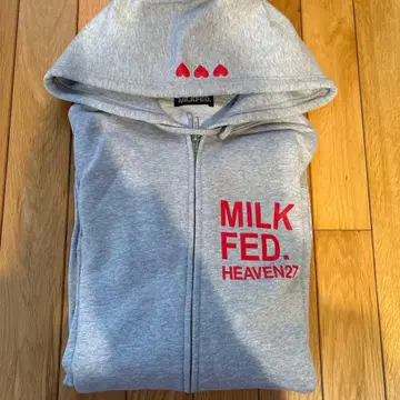MILKFED. 후드 부착 그레이 후드티