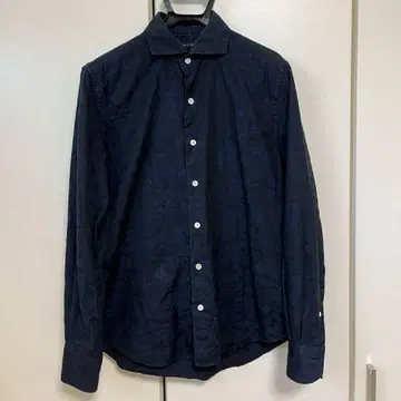 ESTNATION 네이비 카모플라쥬 긴팔 셔츠