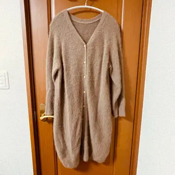 컨디션 최상!! 모헤어 베이지 V넥 가디건
