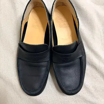 EN 키다리 아저씨 코인 로퍼 신발 가죽 신발 블랙 23