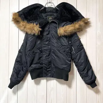 새상품급 Alpha industries N-2B 플라이트 자켓 M 블랙