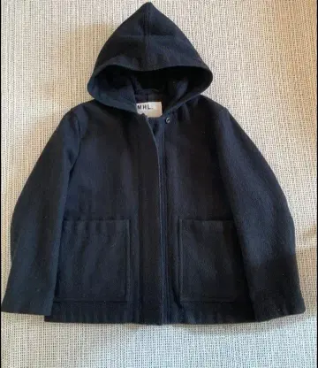 MHL. 후드 부착 울 숏코트 1 새상품급