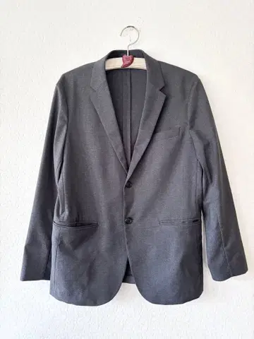 유니클로 감동 자켓 울 라이크 남성용 M 다크 그레이