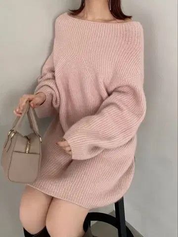 SNIDEL 라쿤 미니 니트 원피스