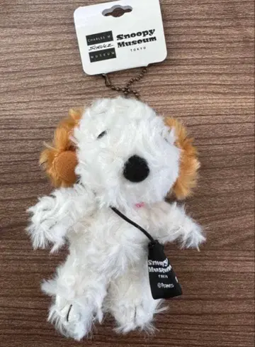 스누피 뮤지엄 한정판 미니 체인 봉제 인형 앤디 스트랩