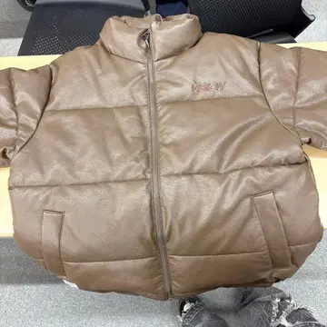 VISION 브라운 다운 자켓 M