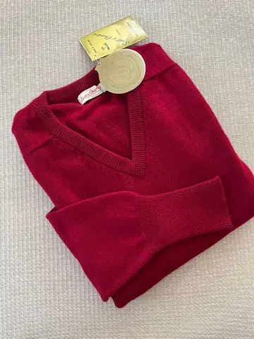 남성용 V넥 캐시미어 스웨터 스코틀랜드제 캐시미어 100%