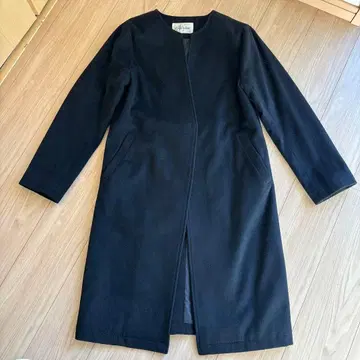 Willful by lipstar 노카라 코트 다크 네이비