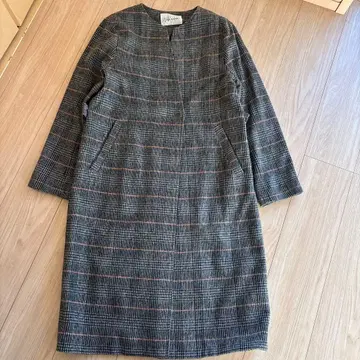 Willful by lipstar 노카라 코트 체크 무늬