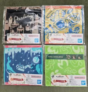 Mrs. GREEN APPLE 1번 복권 G상 자카드 타월 4장 세트