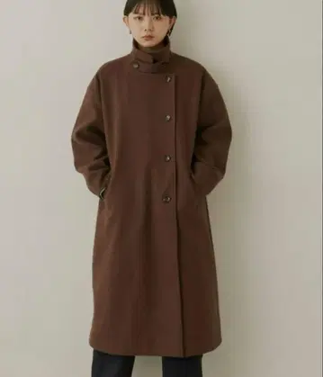 Aunt Marie's 스탠드 카라 3WAY 롱 코트