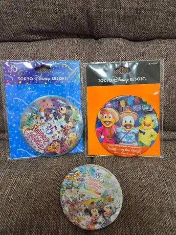 도쿄 디즈니 리조트 캔뱃지 세트