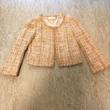 새상품급 쿠미교쿠 쿠미쿄쿠 노카라 트위드 자켓 작은 S2 5호