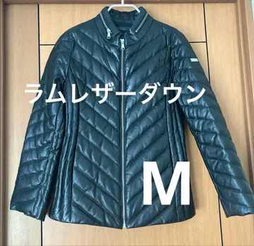 램 가죽 다운 자켓 양가죽 다운 90% 서울 롯데 구매 미사용에 가까움