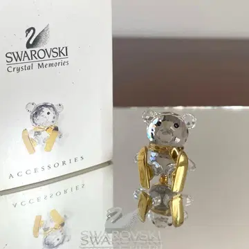 SWAROVSKI 스와로브스키 테디베어 곰 스키 브로치