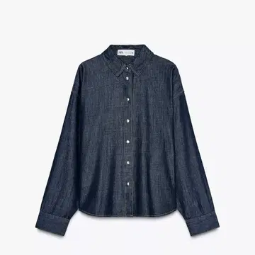[ 미사용 새상품 ] ZARA Z1975 오버 사이즈 데님 셔츠 M