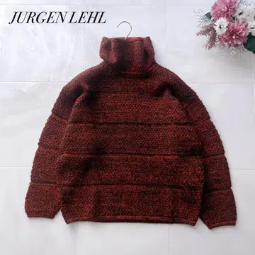 컨디션 최상 요건 레일 니트 울 터틀넥 루즈핏 웜 컬러 M