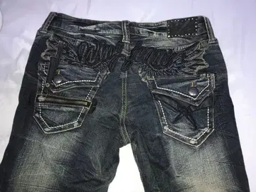 PETITGRAIN WING JEANS 자수 데님 y2k 그런지