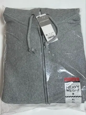 GU 헤비 웨이트 맨투맨 풀 집업 후드티