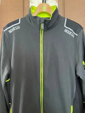 Sparco 풀 지퍼 자켓 그레이/라임