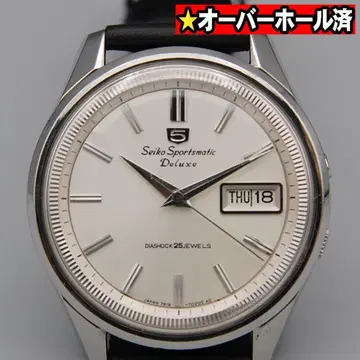 [ OH 완료 ] 세이코 스포츠매틱5 디럭스 자동 와인딩 시계 앤티크