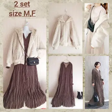다른 소재 믹스가 내추럴 무드 코디 세트 2점 코디 판매