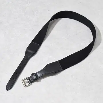 영국제 MARGARET HOWELL 브라이들 가죽 콤비 벨트 블랙 S