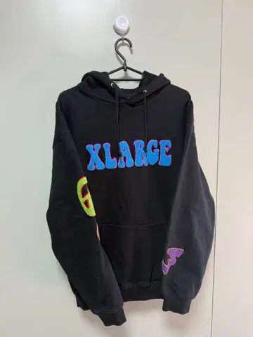 XLARGE 블랙 후드티 M