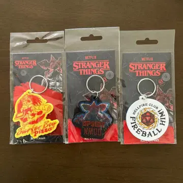 3개 세트 스트레인저 싱스 키링