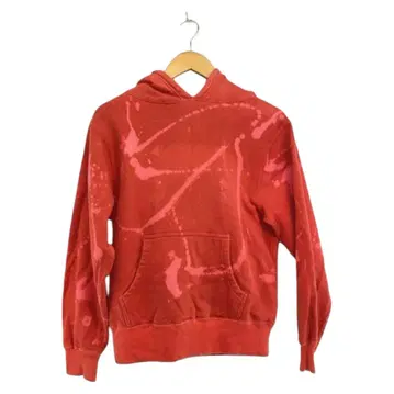 버즈릭슨 블리치 패턴 후드티/S/코튼/RED