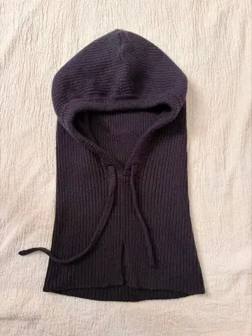 무인양품 목의 까슬거림을 줄인 메리노울 혼 방한모