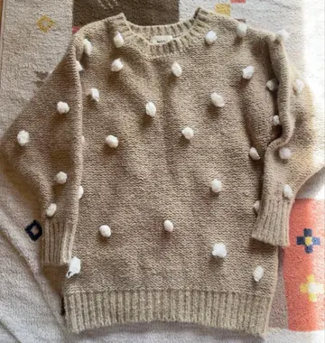 snidel 폼폼 포함 니트 스웨터