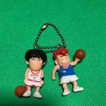 슬램덩크 키링 하나미치&루카와 내 발목 잡지 마 루카와! 하아~ 바보야