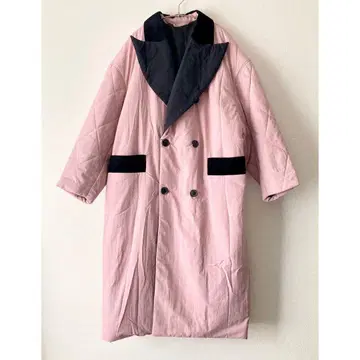 [ 새상품급 ] PAMEO POSE 롱 코트 다운 핑크 남녀 공용