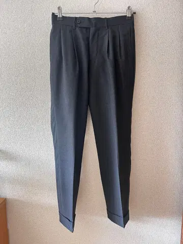 RingJacket 2턱 슬랙스 차콜 그레이