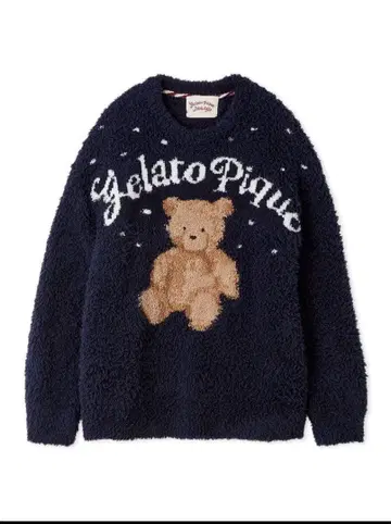 젤라또피케 [ HOMME ] 젤라또 스노우 베어 자카드 풀오버