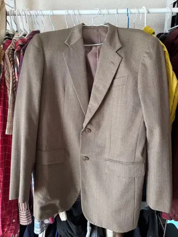 브라운 테일러드 자켓 2버튼