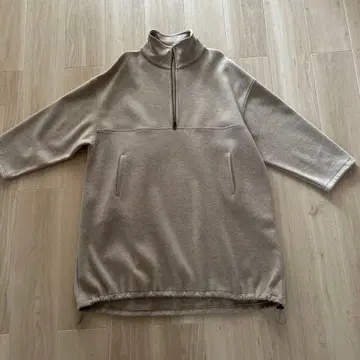 FRAM&WORK 베이지 하이넥 원피스