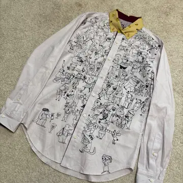 알베로베로 올 패턴 드레스 셔츠