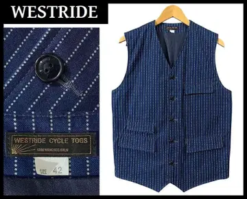 42 XL 새상품급 웨스트 라이드 덕 인디고 염색 워바시 베스트